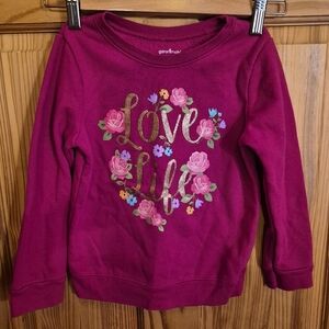 Girls Burgundy Sweater